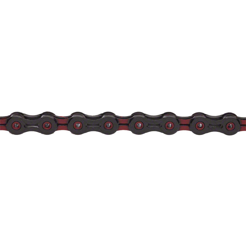 KMC X10SL Chain: 10 speed 116 Links DLC Black/Red