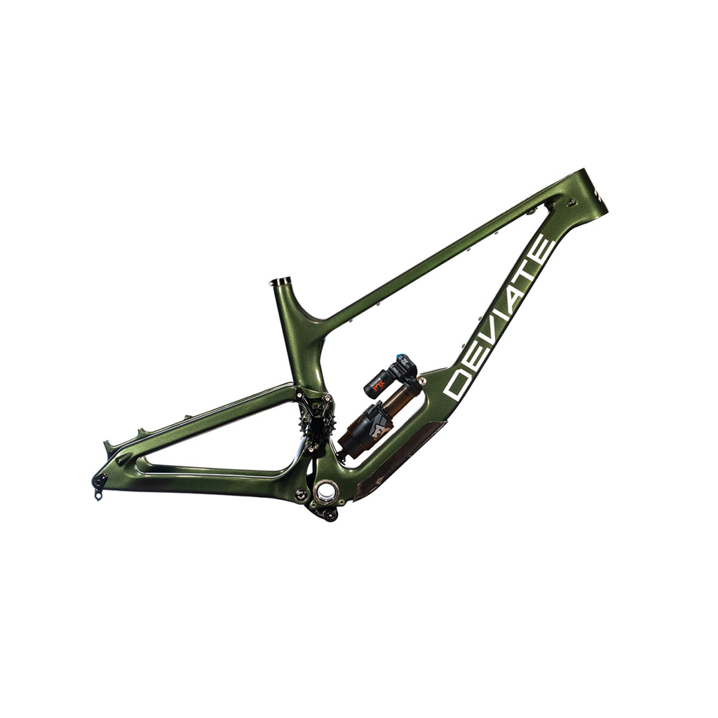 Deviate Cycles Claymore Large, Moss Green - Float X2 Rear Shock