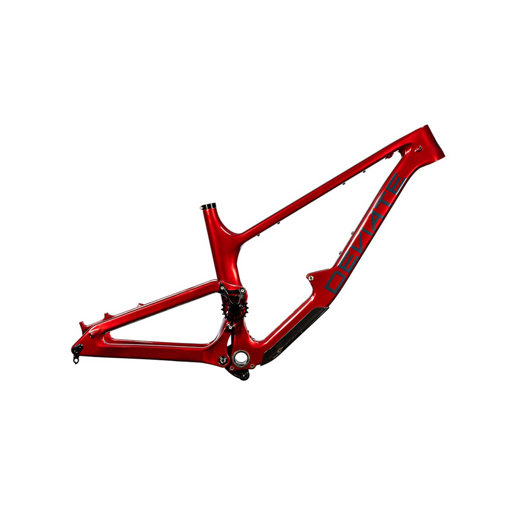 Deviate Cycles Claymore Frame Only, No Shock, Rowan Red