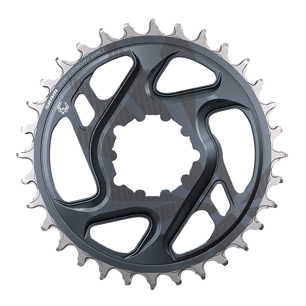 SRAM Eagle X-SYNC 2 Direct Mount Chainring - 30t, Direct Mount, 3mm Offset, For Boost, Lunar Grey MPN: 11.6218.046.004 UPC: 710845850318 Direct Mount Chainrings X-Sync 2 Eagle Direct Mount Chainring