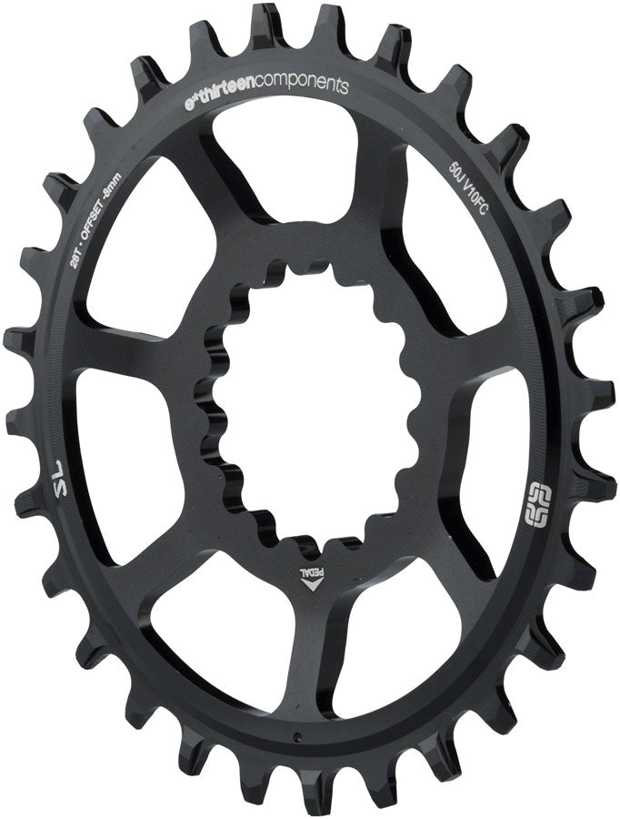 e*thirteen Direct Mount SL Guidering - 10/11/12-speed, 28T, Narrow Wide, Black MPN: CR3UNA-100 Direct Mount Chainrings SL Guidering