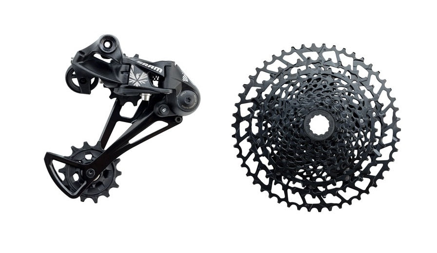 SRAM NX Eagle Rear Derailleur & Cassette, 12 Speed, Black