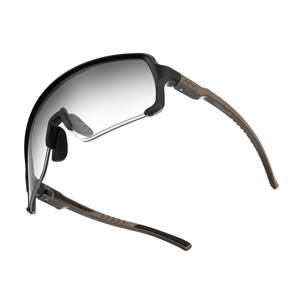 Dirdy Bird Peak Sunglasses Dez Tan/Black, Photochromic, Clear To Smoke Transition Lens MPN: 034-11114 Sunglasses Peak