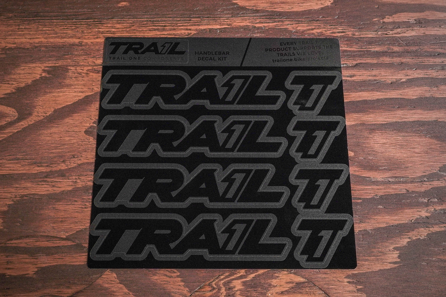 Trail One Components Crockett Handlebar Decal Kit - Stealth - Sticker/Decal - Crockett Handlebar Decal Kit