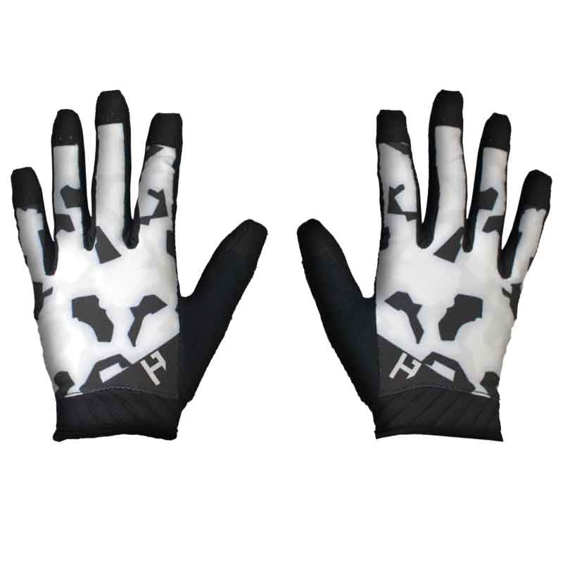 Handup Pro Performance - White Camo, Full Finger, Large - Gloves - Pro Performance Glove - White Camo
