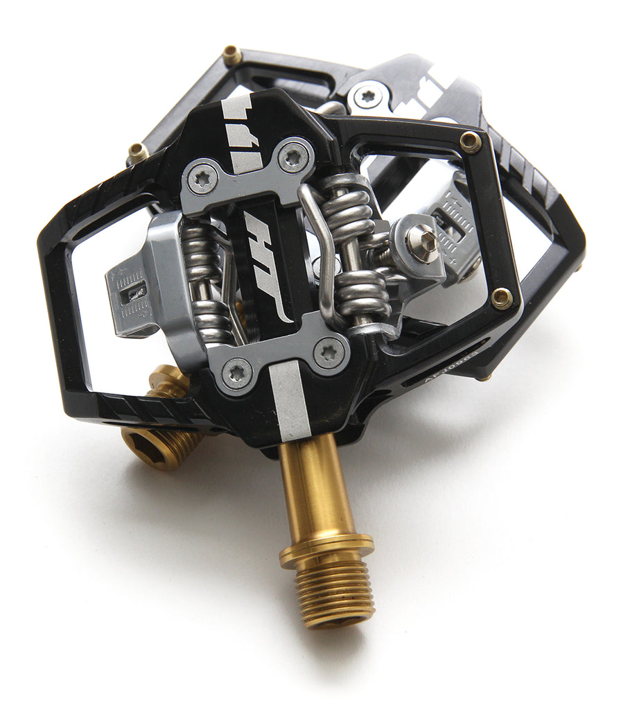 HT Components T1 Trail Pedals - Ti - Black Clipless with Cleats MPN: HX2450 Pedals T1 Pedals