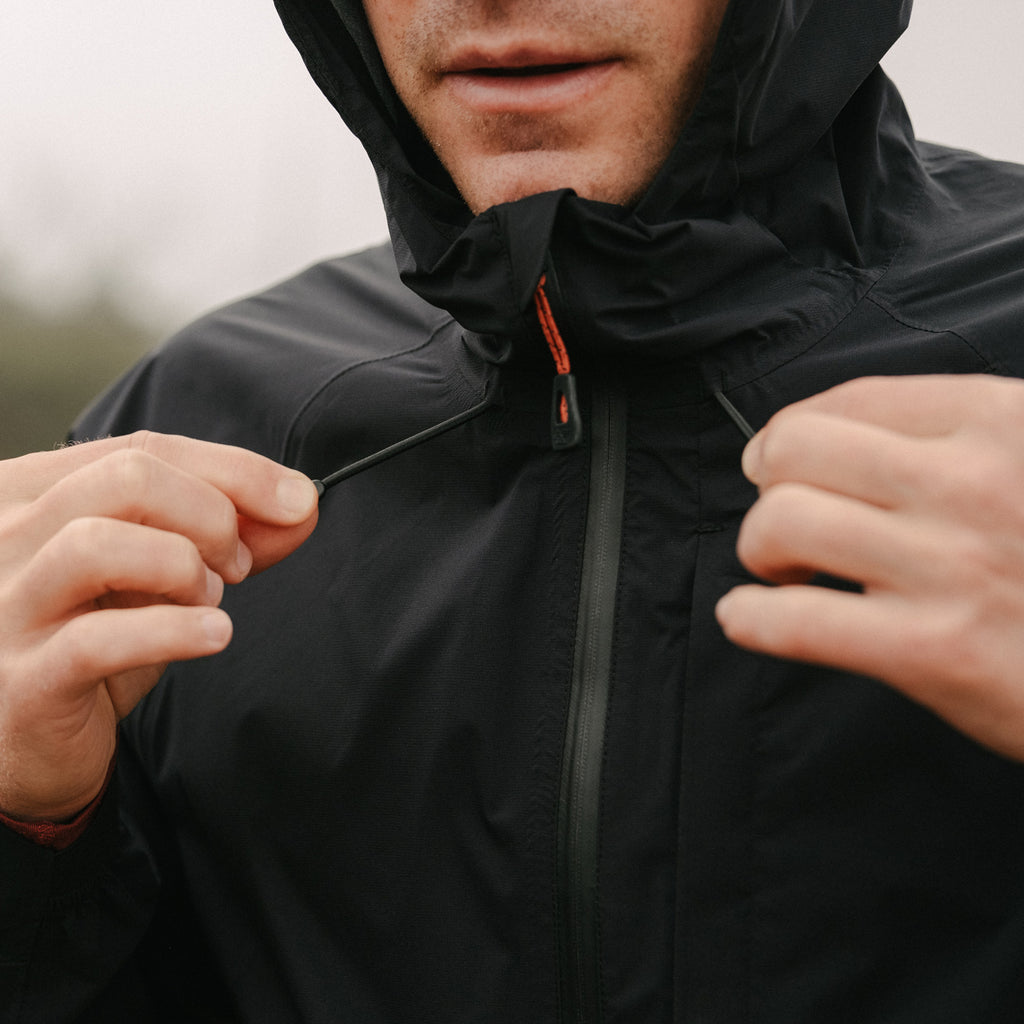 KETL Mtn BodBrella Lightweight Rain Jacket - Waterproof, Breathable,  Packable Men's Stretchy Shell Black Beauty