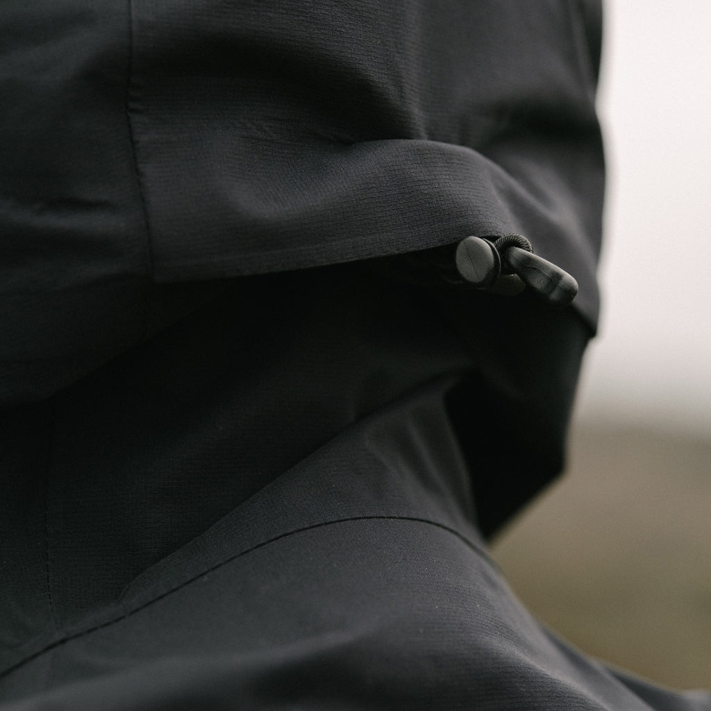 KETL Mtn BodBrella Lightweight Rain Jacket - Waterproof, Breathable, Packable Men's Stretchy Shell Black Beauty