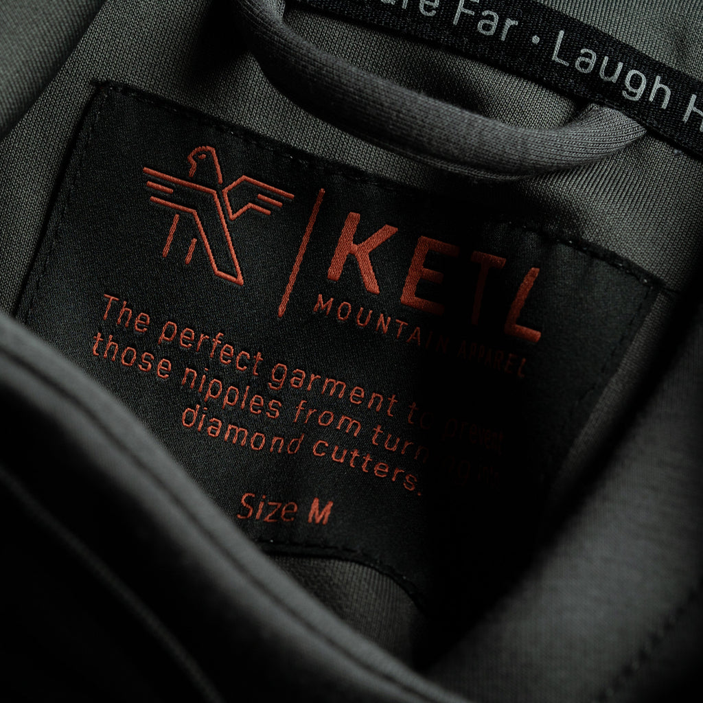 KETL Mtn Folly Active Travel Hoodie - Zipper Pockets, Stretchy, Breathable - Men's Pullover V.2 Grey