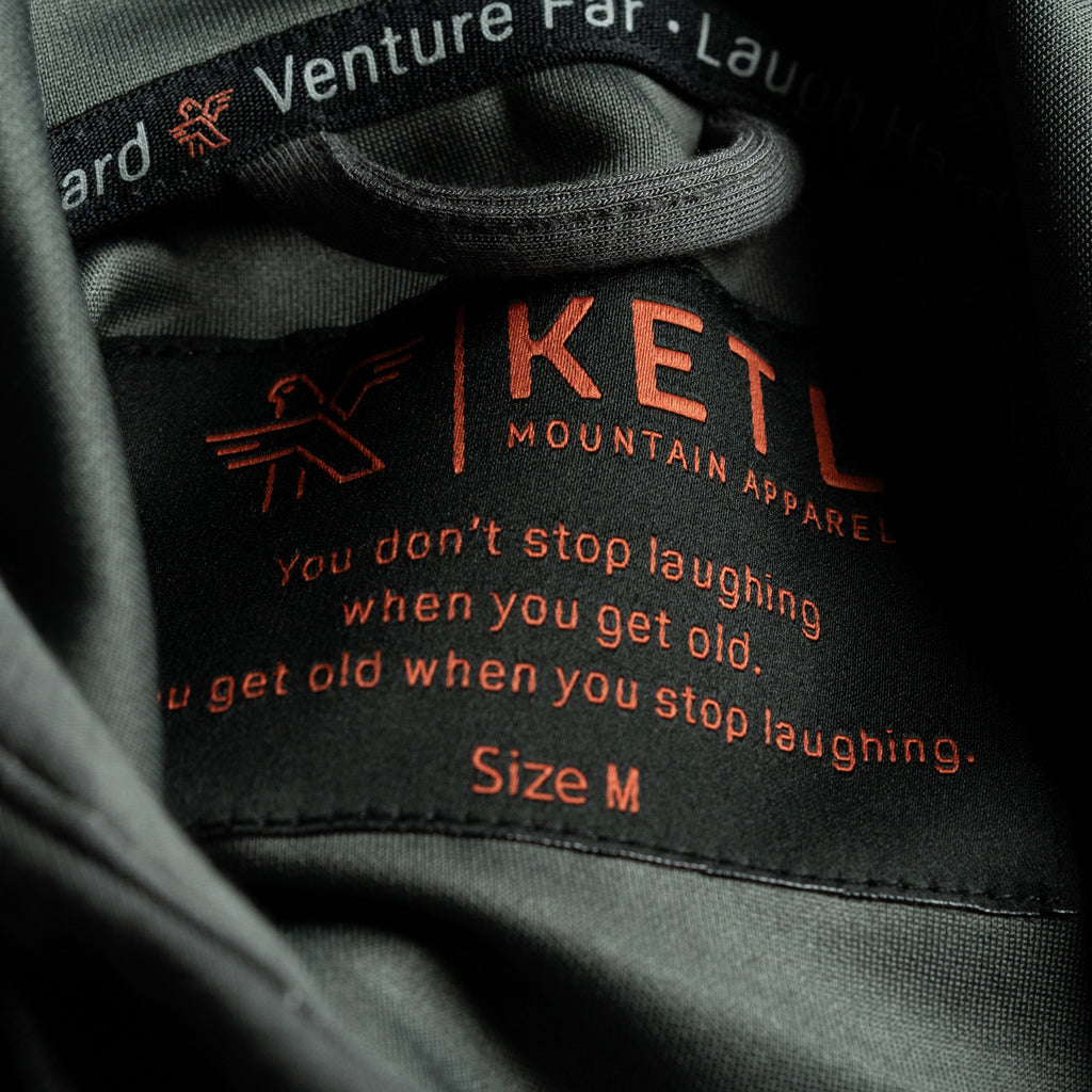 KETL Mtn Folly Active Travel Hoodie - Zipper Pockets, Stretchy, Breathable - Men's Zip-Up V.2 Grey