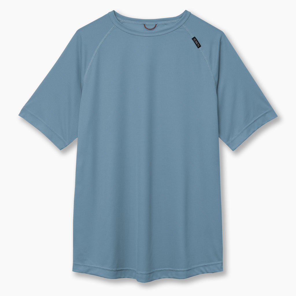 Ketl Mtn Nofry Sun Shirt Short Sleeve - SPF/UPF 30+ Sun Protection Shirt Lightweight For Summer Travel - Slate Men's