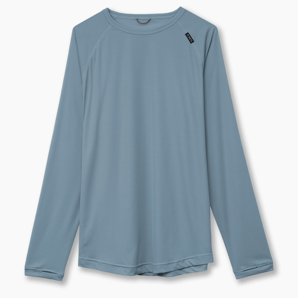 Ketl Mtn Nofry Sun Shirt Long Sleeve - SPF/UPF 30+ Sun Protection Shirt Lightweight For Summer Travel - Slate Men's T-Shirt Nofry Sun Shirt LS