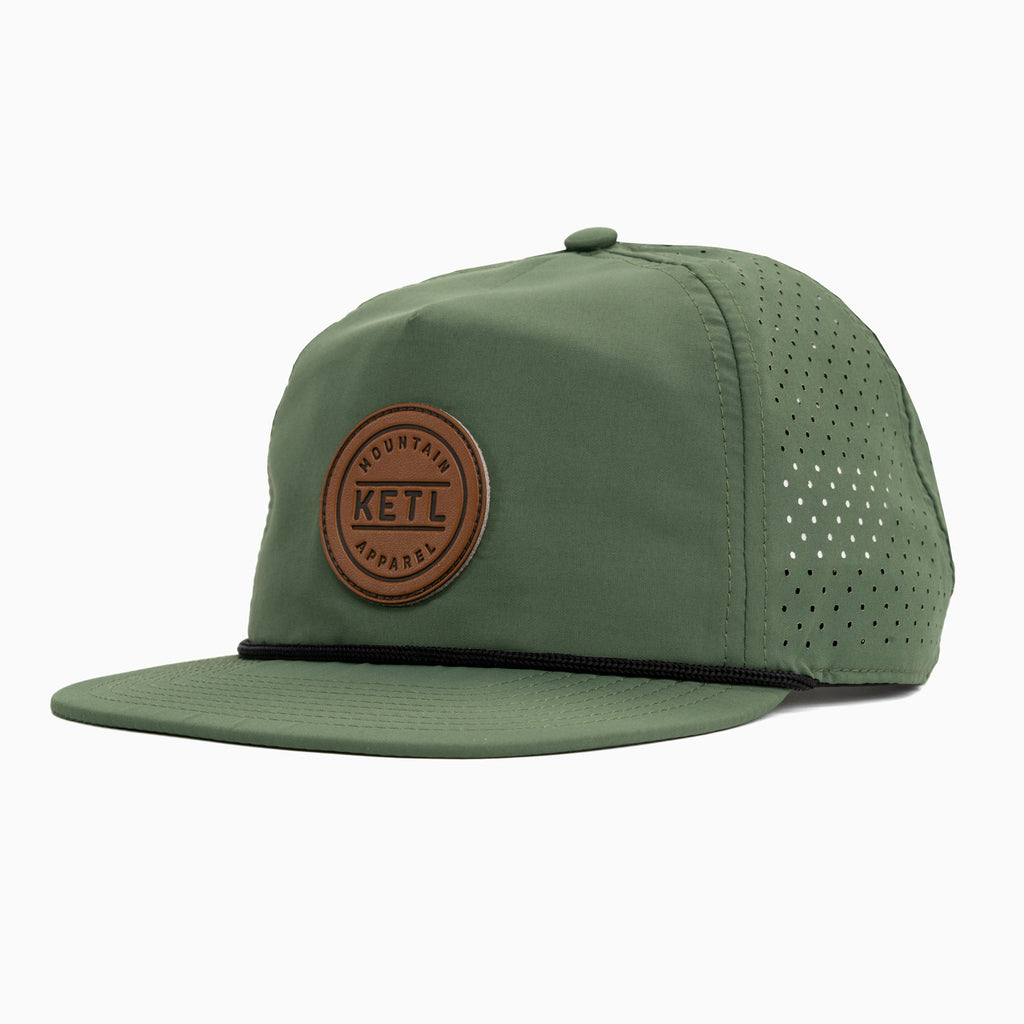 KETL Mtn Rambler V.2 Lightweight Travel Hat Green One Size MPN: R.V2.HAT.MOSS UPC: 810112313222 Hats Rambler Lightweight Travel Hat V.2
