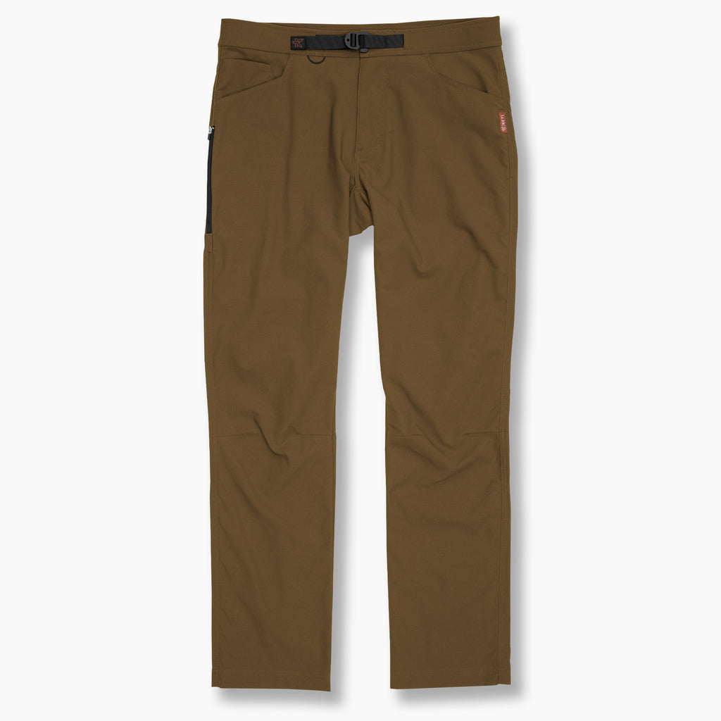 Ketl Mtn Shenanigan Hiking Pants Straight Fit 34" Inseam - Lightweight, Stretchy, Packable, Adventure Travel Men's Pants Brown Casual Pants Shenanigan Pant 34"