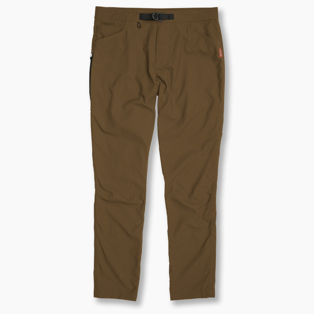 KETL Mtn Shenanigan Hiking Pants 34" Inseam - Lightweight, Stretchy, Packable, Adventure Travel Men's Pants Brown Casual Pants Shenanigan Pant 34"
