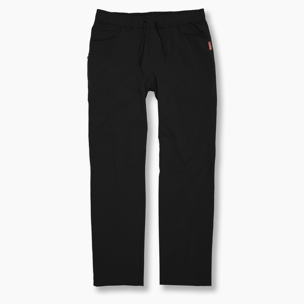 KETL Mtn Vent Lightweight Pants Straight Fit 32" Inseam: Summer Hiking & Travel - Ultra-Breathable, Packable & Stretchy - Black Men's Casual Pants Vent Jogger'ish Lightweight Travel Pants 32"
