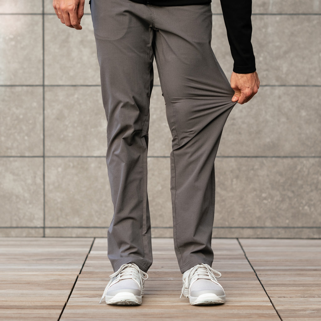KETL Mtn Vent Lightweight Pants Straight Fit 34" Inseam: Summer Hiking & Travel - Ultra-Breathable, Packable & Stretchy - Grey Men's - Casual Pants - Vent Jogger'ish Lightweight Travel Pants 34"