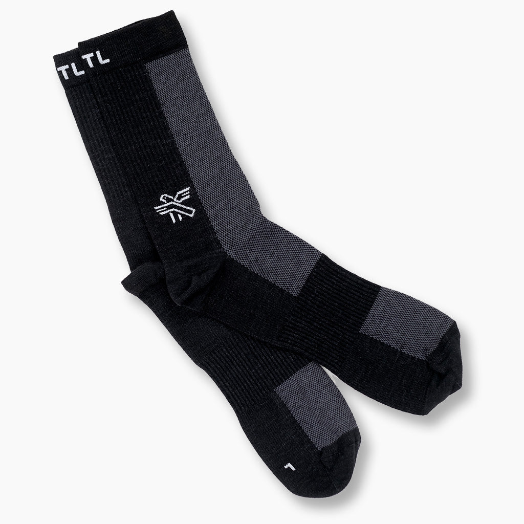 KETL Mtn Warmweather Merino Wool Socks Black/Grey - Sock - Warmweather Socks