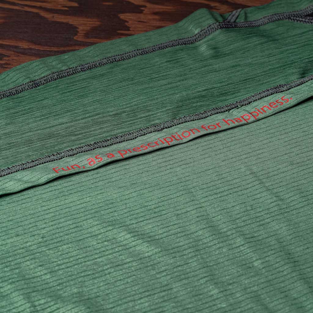 KETL Mtn Wayward Casual MTB Long Sleeve Jersey - Durable, Breathable, Zipper Pocket Men's Mountain Bike Shirt Green Men's Jersey Wayward LS Jersey