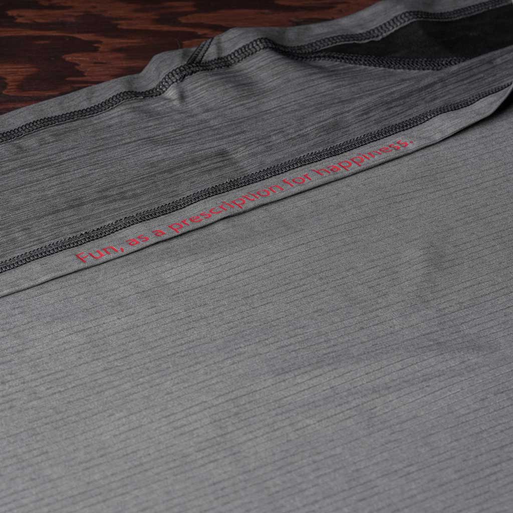 KETL Mtn Wayward Casual MTB Long Sleeve Jersey - Durable, Breathable, Zipper Pocket Men's Mountain Bike Shirt Grey Men's Jersey Wayward LS Jersey