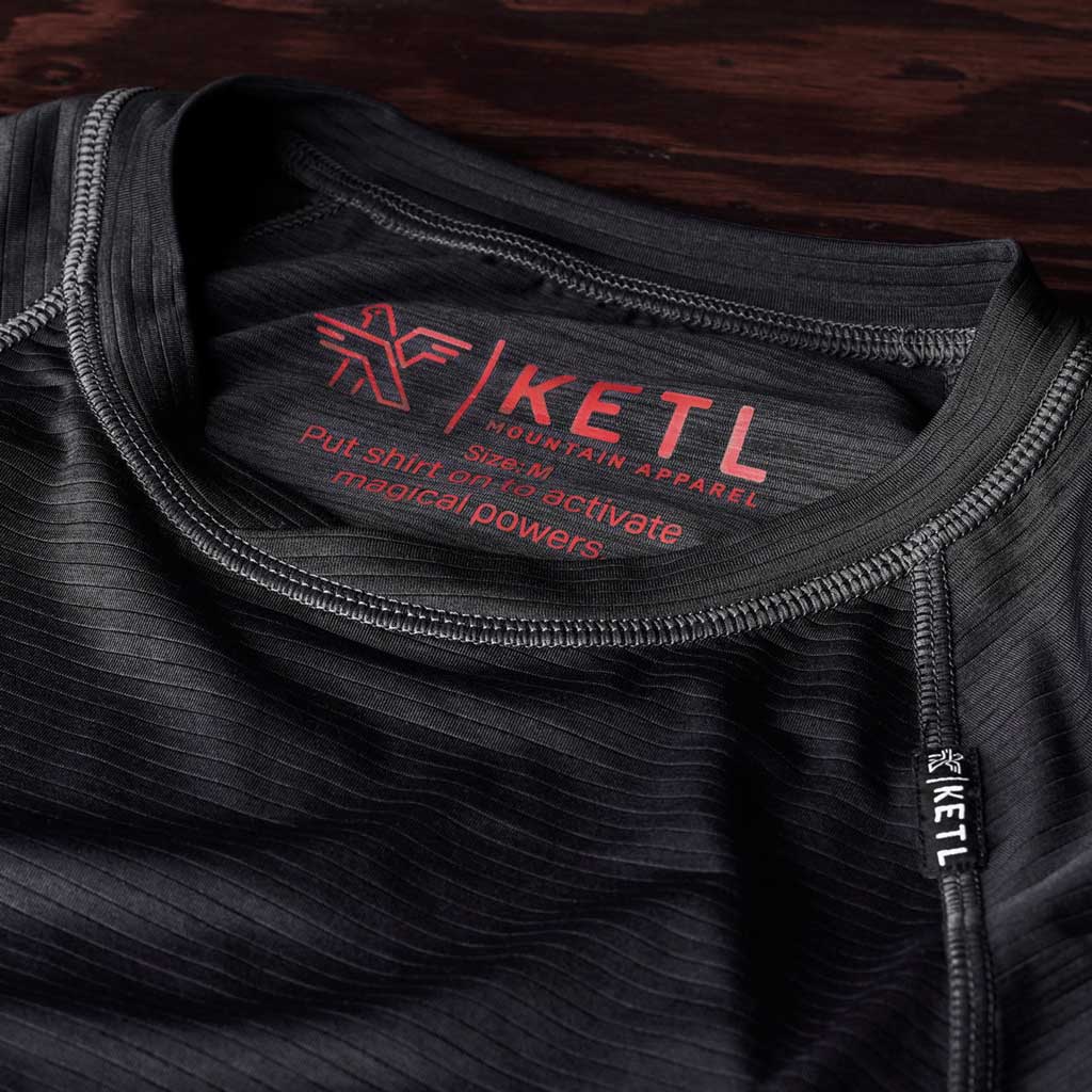 KETL Mtn Wayward Casual MTB Long Sleeve Jersey - Durable, Breathable, Zipper Pocket Men's Mountain Bike Shirt Black Men's - Jersey - Wayward LS Jersey