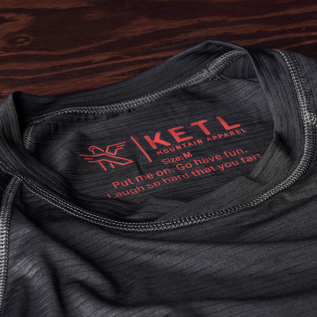 KETL Mtn Wayward Casual MTB Short Sleeve Jersey - Durable, Breathable, Zipper Pocket Men's Mountain Bike Shirt Black Men's - Jersey - Wayward SS Jersey