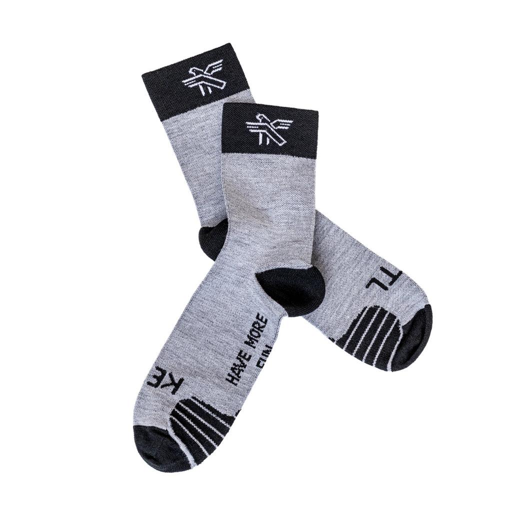 KETL Mtn Fairweather Merino Wool Socks MPN: KTL.SK.FWOD.CRW.GRY.OS UPC: 850014770105 Sock Fairweather Socks