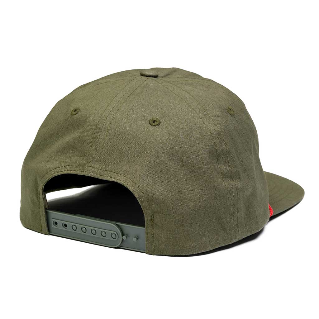 KETL Mtn Rambler Rip Stop Unstructured Hat Moss/Red One Size - Hats - Rip Stop Unstructured Hat