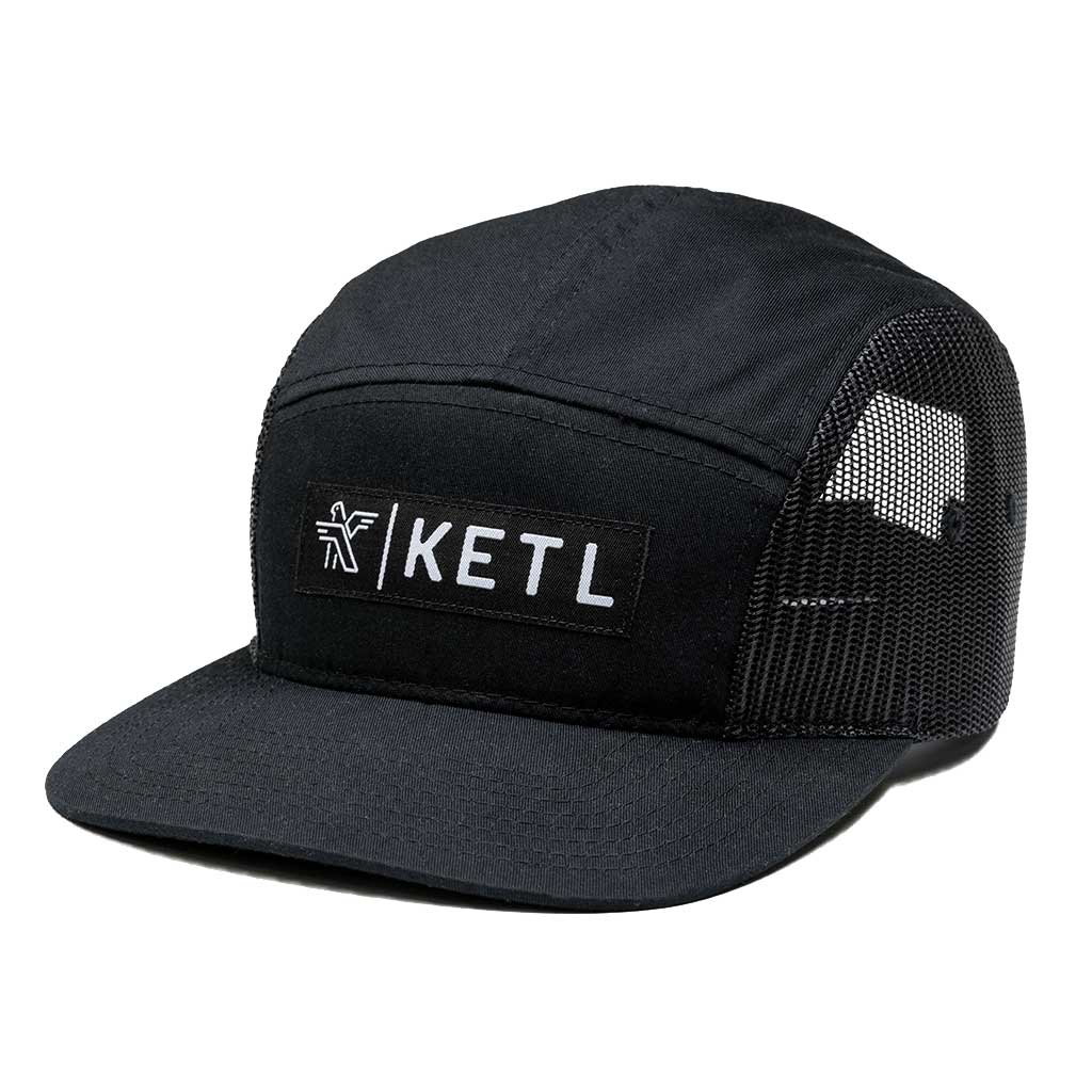 KETL Mtn Venture Air 5 Panel Mesh Hat Black One Size MPN: VA.HAT.BLK Hats Venture Air 5 Panel Mesh Hat
