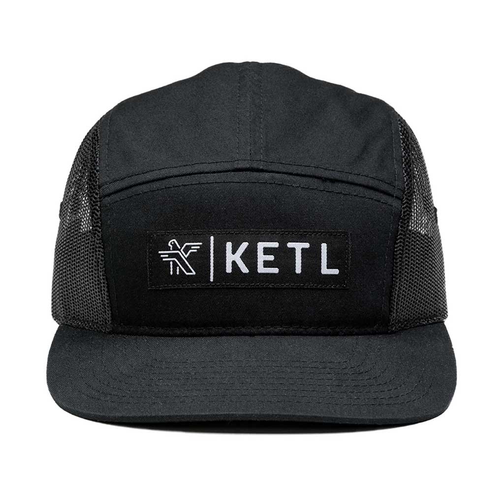 KETL Mtn Venture Air 5 Panel Mesh Hat Black One Size