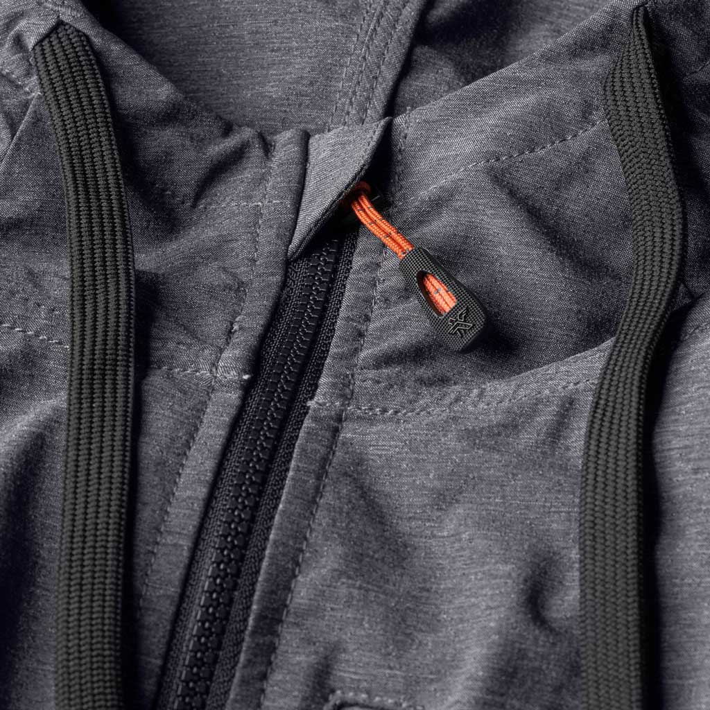 KETL Mtn Escapade Jacket: Fleece-Lined Softshell Packable Travel Layer w/ Zipper Pockets - Charcoal Men's