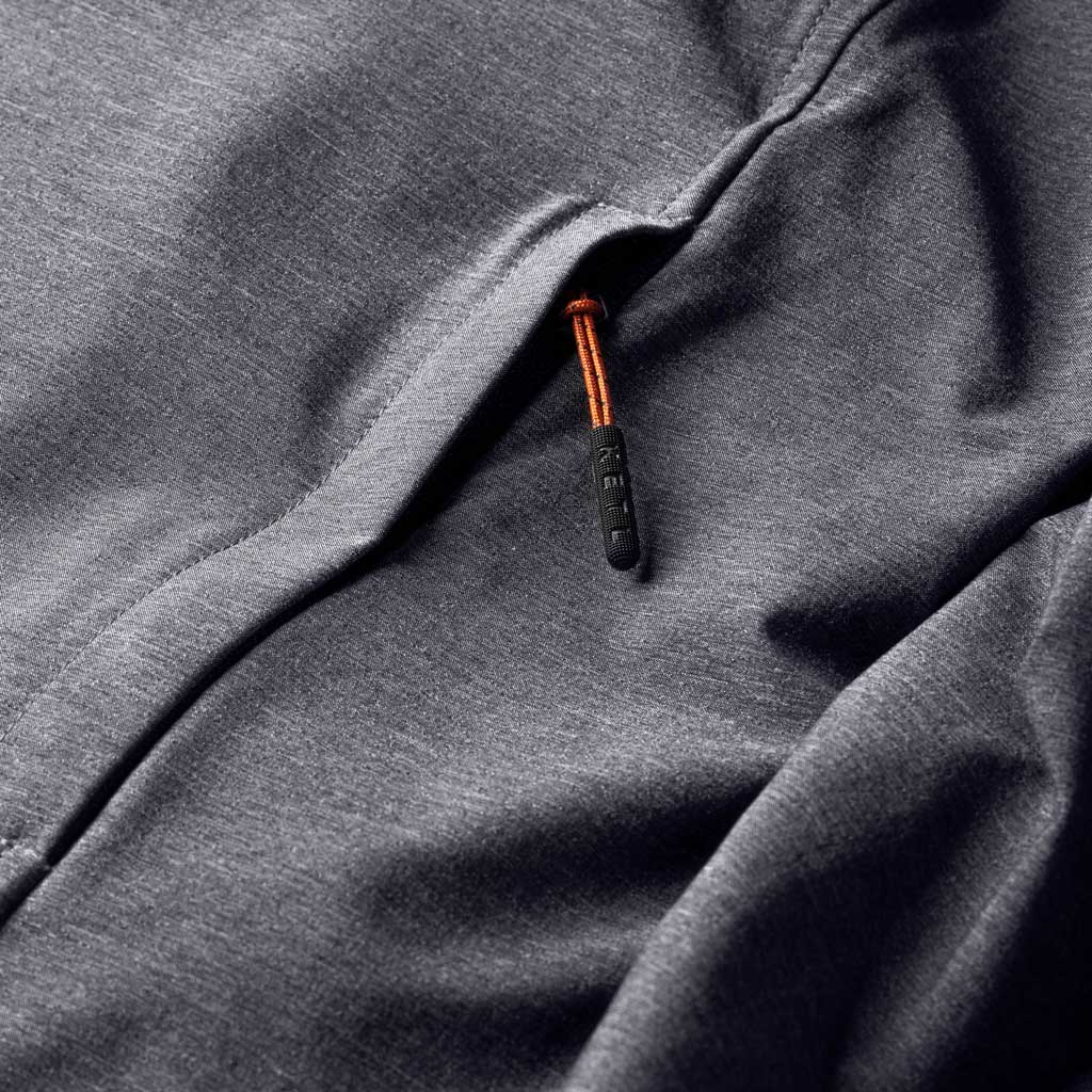 KETL Mtn Escapade Jacket: Fleece-Lined Softshell Packable Travel Layer w/ Zipper Pockets - Charcoal Men's - Jackets - Escapade Fleece-Lined Jacket