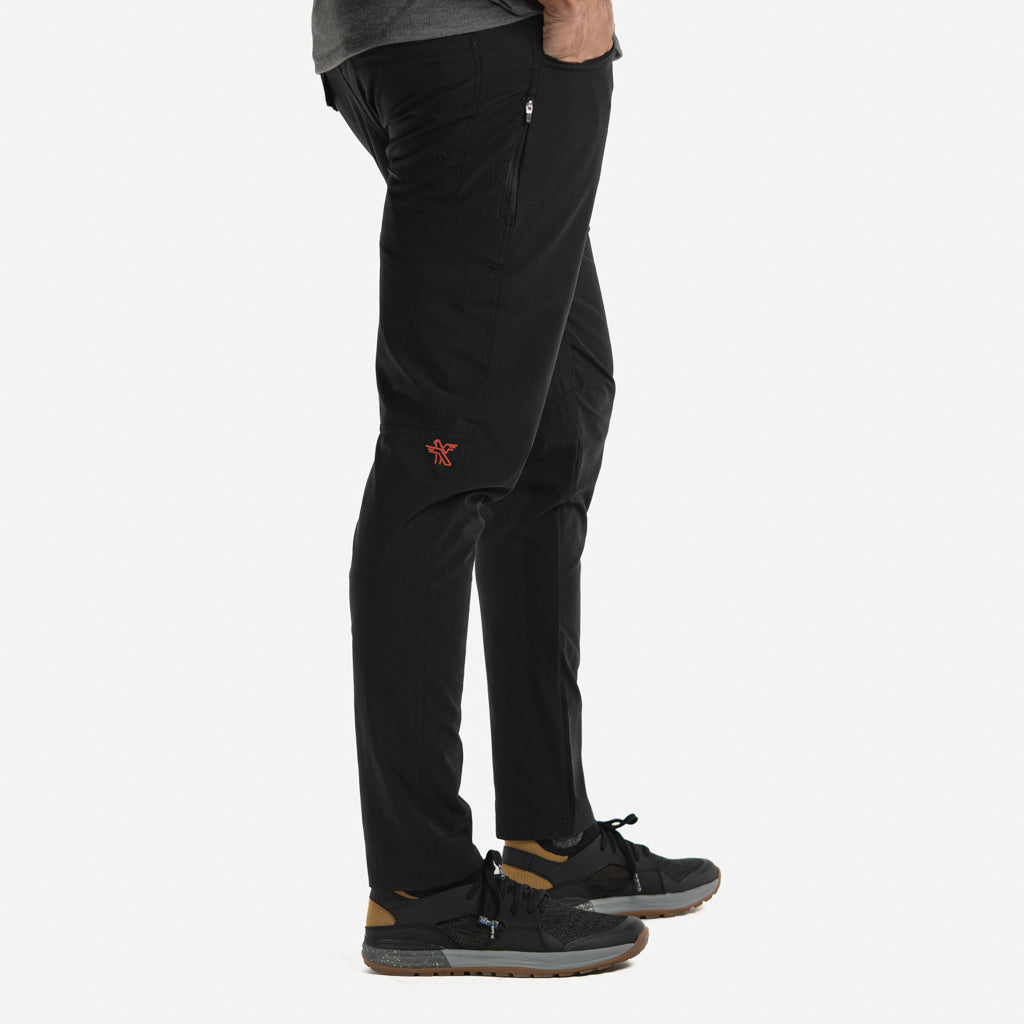 KETL Mtn Vent Lightweight Pants 34" Inseam: Summer Hiking & Travel - Ultra-Breathable, Packable & Stretchy - Black Men's Casual Pants Vent Jogger'ish Lightweight Travel Pants 34"