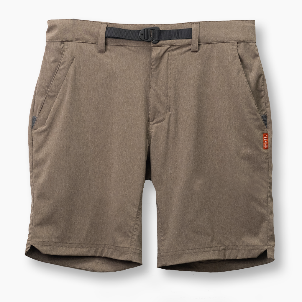 KETL Mtn Virtue V.2 Hybrid Shorts 9" Brown Men's Short/Bib Short Virtue V.2 9" Hybrid Shorts
