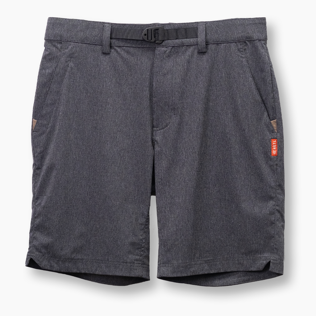 KETL Mtn Virtue V.2 Hybrid Shorts 9" Charcoal Men's Short/Bib Short Virtue V.2 9" Hybrid Shorts