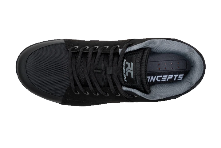 Ride Concepts Men's Livewire Flat Shoe Black / Charcoal Size 11 - Flat Shoe - Livewire Flat Shoe