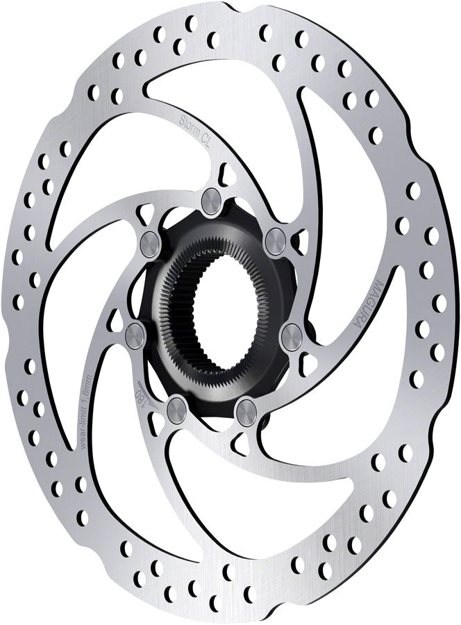 Magura Storm CL Disc Brake Rotor - 180mm, Center Lock, For Thru-Axle Hub, Silver