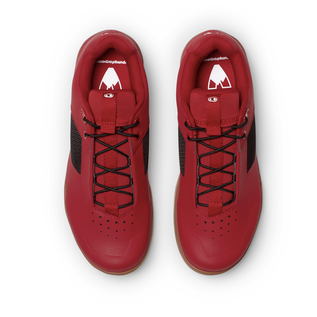 Crank Brothers Mallet Lace Men's Clipless Shoe Red / Black - Gum PumpForPeace Edition 10.5 - Mountain Shoes - Mallet Lace Clipless Shoe
