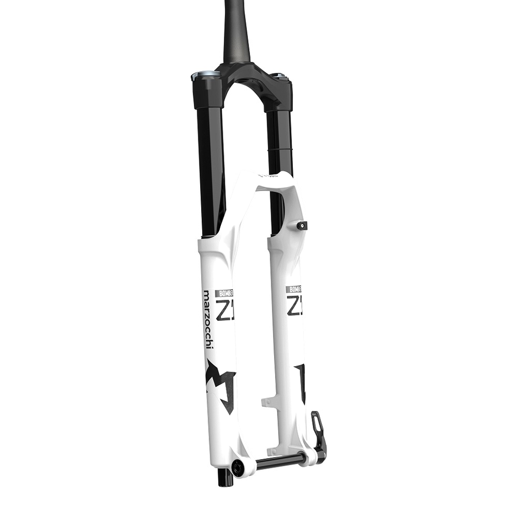 Marzocchi Bomber Z1 Coil Suspension Fork - 29", 170 mm, QR15 x 110 mm, 44 mm Offset, Limited Edition White,GRIP, Sweep Adjust MPN: 912-01-178 UPC: 0821973465685 Suspension Fork Bomber Z1 Coil Suspension Fork