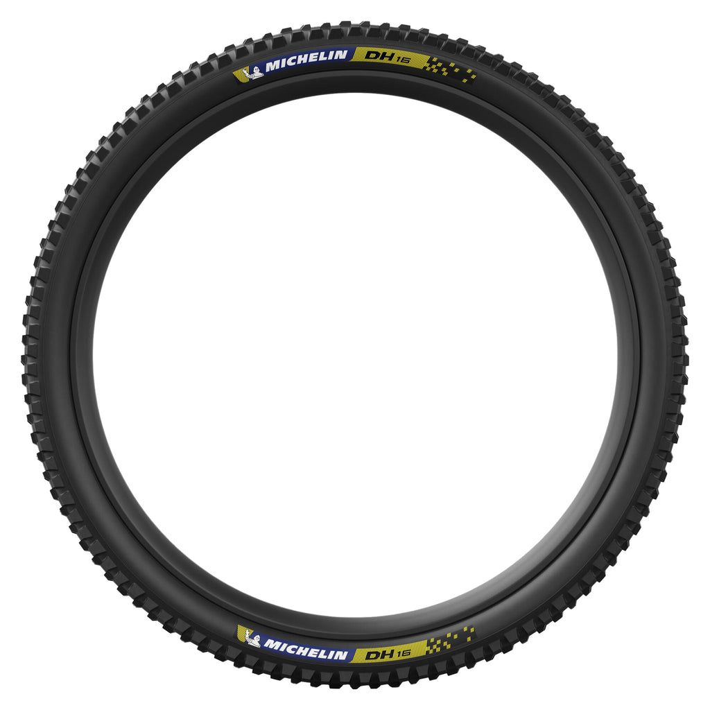 Michelin DH16 Racing Line Tire - 29 x 2.4, Tubeless, Folding, Blue & Yellow Decals MPN: 9709 UPC: 86699097095 Tires DH16 Racing Line Tire