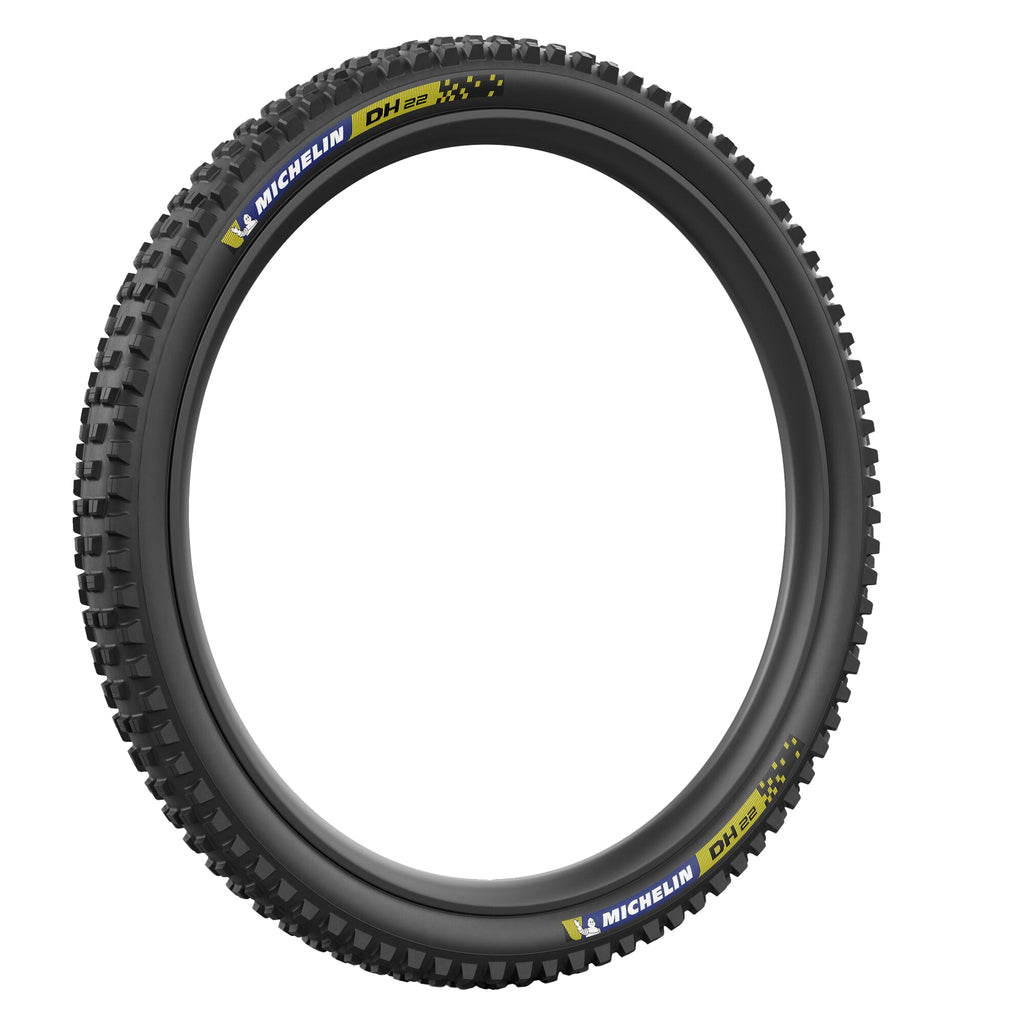 Michelin DH22 Racing Line Tire - 29 x 2.4, Tubeless, Folding, Blue & Yellow Decals - Tires - DH22 Racing Line Tire