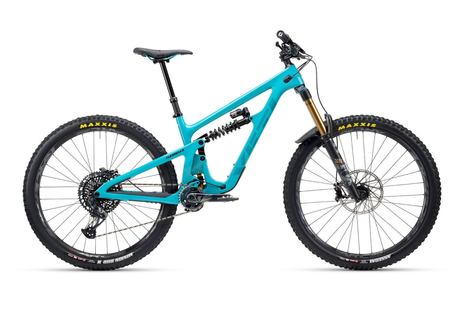 Yeti SB160 Turq Series Complete Bike w/ T2 X01 DHX2 Build Turquoise Mountain Bike SB160