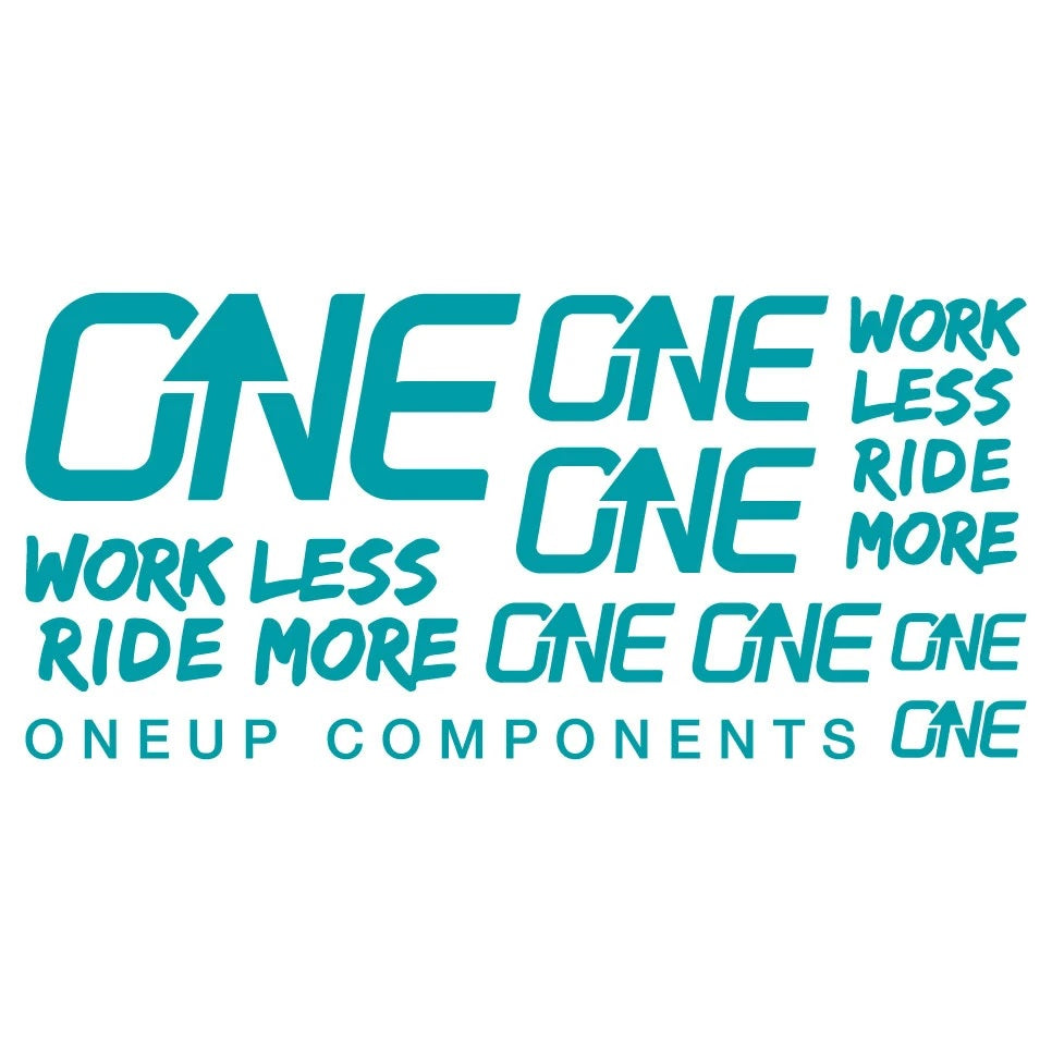 OneUp Components Handlebar Decal Kit Turquoise MPN: 1C0629TUR Sticker/Decal Decal Kit