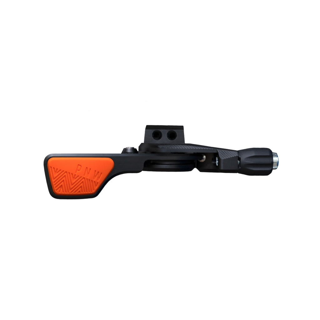 PNW Loam Lever Dropper Post Lever Kit, MMX Clamp, Black/Orange MPN: LLBOM UPC: 810035870314 Dropper Seatpost Remote Loam Dropper Remote