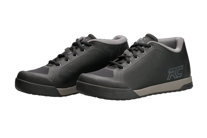 Ride Concepts Men's Powerline Flat Shoe Black / Charcoal Size 10 - Flat Shoe - Powerline Flat Shoe