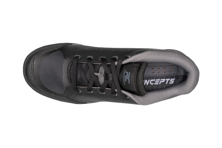 Ride Concepts Men's Powerline Flat Shoe Black / Charcoal Size 11 - Flat Shoe - Powerline Flat Shoe