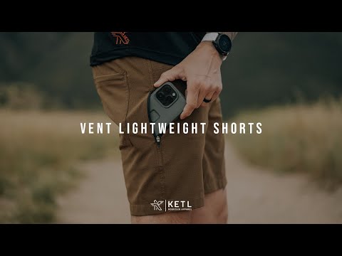 Video: KETL Mtn Vent Lightweight Shorts 9" Inseam: Summer Hiking & Travel - Ultra-Breathable Airflow Stretch Grey Men's Short/Bib Short Vent Lightweight Shorts 9"