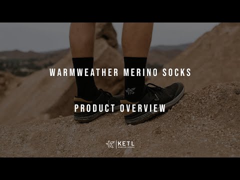 Video: KETL Mtn Warmweather Merino Wool Socks Black/Grey - Sock Warmweather Socks