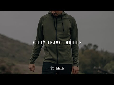 Video: KETL Mtn Folly Active Travel Hoodie - Zipper Pockets, Stretchy, Breathable - Men's Pullover V.2 Grey Sweatshirt/Hoodie Folly Microfleece Active Hoodie V.2 (Pullover)