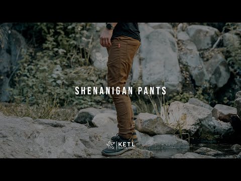 Video: KETL Mtn Shenanigan Hiking Pants 34" Inseam - Lightweight, Stretchy, Packable, Adventure Travel Men's Pants Grey Casual Pants Shenanigan Pant 34"
